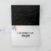 Carte 21e Anniversaire néon Connexion Brick Wal (Intérieur)