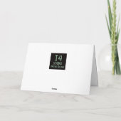 Carte 21e anniversaire Retro Personnalisé Drôle Cartoon (Dos)