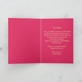 Carte 21e anniversaire rose et or avec des accents pétil (Intérieur)