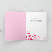 Carte 21e Anniversaire Souhaits Ballerina Rosée Rose (Intérieur)