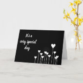 CARTE ***21E ANNIVERSAIRE*** UNE JOURNÉE TRÈS SPÉCIALE P (Fleur jaune)