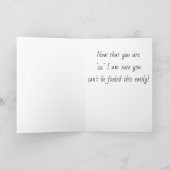 CARTE **21E ANNIVERSAIRE** VOUS DEVEZ ÊTRE INTELLIGENT P (Intérieur)