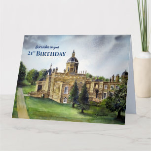 Carte 21e anniversaire Wisses Castle Howard York Personn