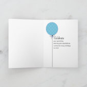 Carte 21e Joyeux Anniversaire Bright Typographie Ballons (Intérieur)