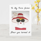 CARTE **21E SOEUR DOUCE WATCH OUT WORLD (Fleur jaune)