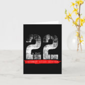 Carte 22 A Day Veteran Lives Suicide Awareness  (Fleur jaune)