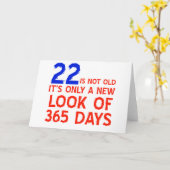 Carte 22 ans Anniversaires (Fleur jaune)