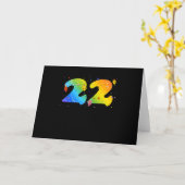 Carte 22 ans Filles 22e Anniversaire (Fleur jaune)