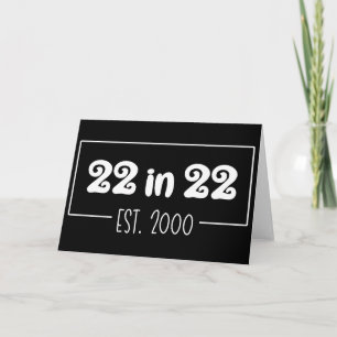 Carte 22 en 22 Est 2000 22e anniversaire