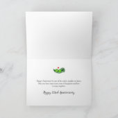 Carte 22e anniversaire de mariage,Deux petits pois dans (Intérieur)