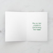 Carte 22e anniversaire : Fun Motif Fireworks + Rainbow 2 (Intérieur)