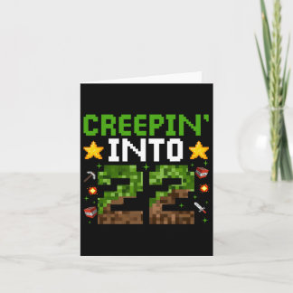 Carte 22e Anniversaire Joueur Pixel Creepin’ en 22 Vidéo
