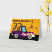 Carte 22e, Pourquoi cette girafe est comme la foudre de  (Fleur jaune)