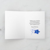 Carte 22ème anniversaire avec boule disco et arc-en-ciel (Intérieur)