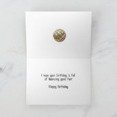 Carte 22ème anniversaire avec des numéros formés à parti (Intérieur)