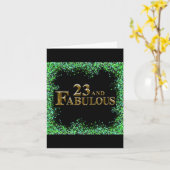 Carte 23e anniversaire  (Fleur jaune)