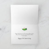 Carte 23e anniversaire de mariage,Deux petits pois dans (Intérieur)