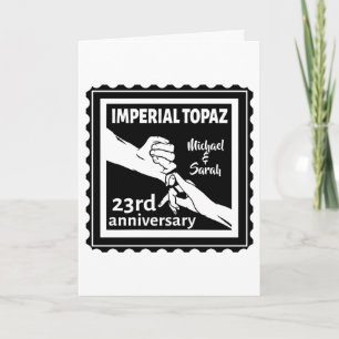 Carte 23e anniversaire du mariage Imperial Topaz
