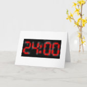 Carte 24:00 - salutations (Fleur jaune)