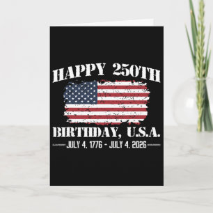Carte 250 Ans 1776 2026 250e Anniversaire 4 Juillet Été