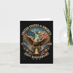 Carte 250 Ans 1776-2026 250e Anniversaire Aigle Liberté