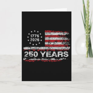 Carte 250 Ans 1776-2026 250e Anniversaire Usa Patriotiqu