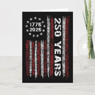 Carte 250 Ans Américain 1776 2026 250e Usa Patriotique 4