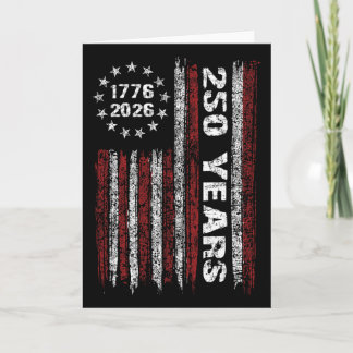Carte 250 Ans Américain 1776 2026 250e Usa Patriotique 4