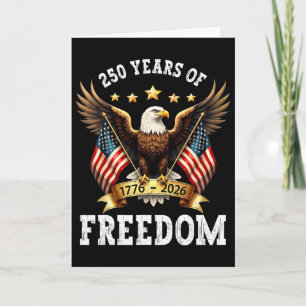 Carte 250 Ans Américain 1776 2026 Patriotique 250e Naiss