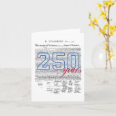 Carte 250 ans Amérique Anniversaire 250e indépendance D (Fleur jaune)