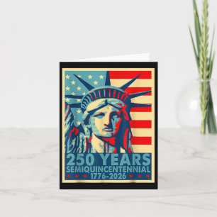Carte 250 ans Amérique Anniversaire 4 juillet Indépendan