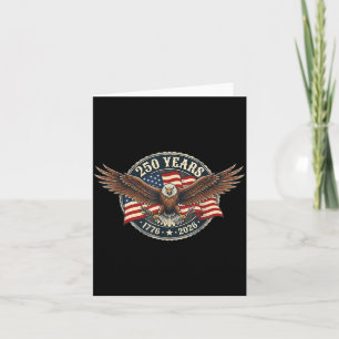 Carte 250 Ans Anniversaire Américain 1776-2026 Aigle USA