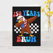 Carte 250 Ans Bruh 4 Juillet Aigle Dabbing 250ème Annive (Fleur jaune)