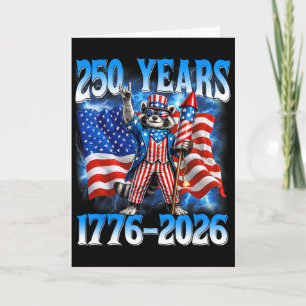 Carte 250 ans d'Amérique 250e anniversaire États-Unis Ra