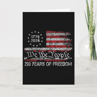 Carte 250 Ans De Liberté 1776 2026 Drapeau Usa 250e Anni