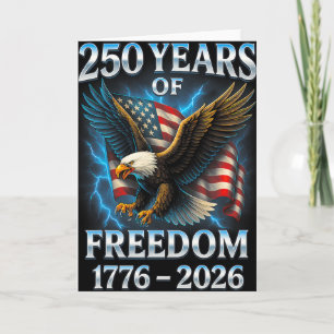 Carte 250 Ans De Liberté 1776 2026 Ld Eagle 250e Anniver