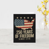 Carte 250 Ans De Liberté 250E Anniversaire Amérique Drap (Fleur jaune)