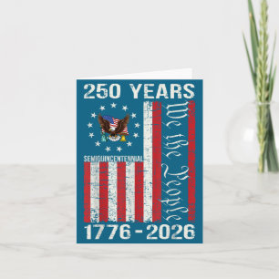 Carte 250 ans drapeau américain 250e anniversaire usa us