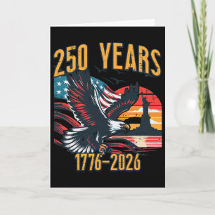Carte 250 Ans Drapeau États-Unis 250e Anniversaire Homme
