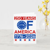 Carte 250 ans Révolution américaine Semiquincentenni (Fleur jaune)