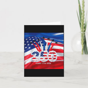 Carte 250 ans usa 1776 2026 4 juillet jet patriotique