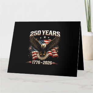 Carte 250 Ans USA Aigle Patriotique 250e Indépendance