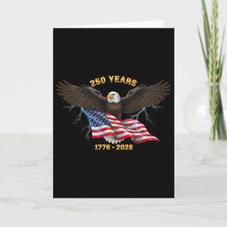 Carte 250e anniversaire 250 ans États-Unis 1776 2026