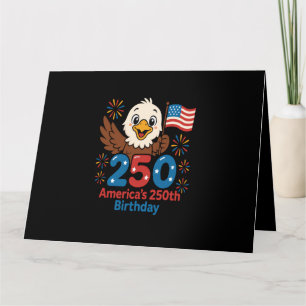 Carte 250e anniversaire d'Amérique - Drapeau américain 2