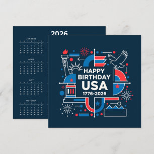 Carte 250e anniversaire de Calendar America