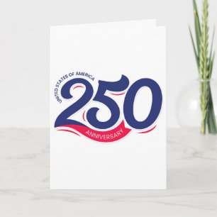 Carte 250e anniversaire de l'Amérique Semiquincentennial
