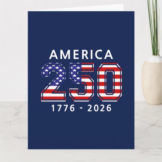 Carte 250e anniversaire des États-Unis (Devant)