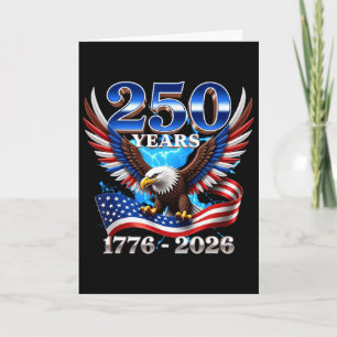 Carte 250e anniversaire des États-Unis Patriotique _1