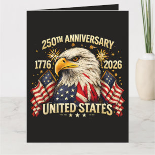 Carte 250e anniversaire États-Unis 1776-2026