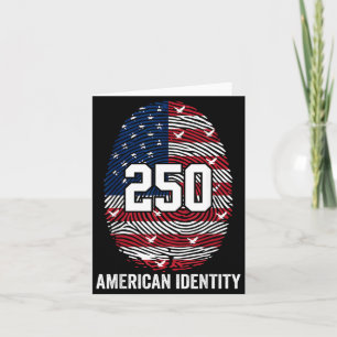 Carte 250e anniversaire États-Unis 1776-2026 Américain p